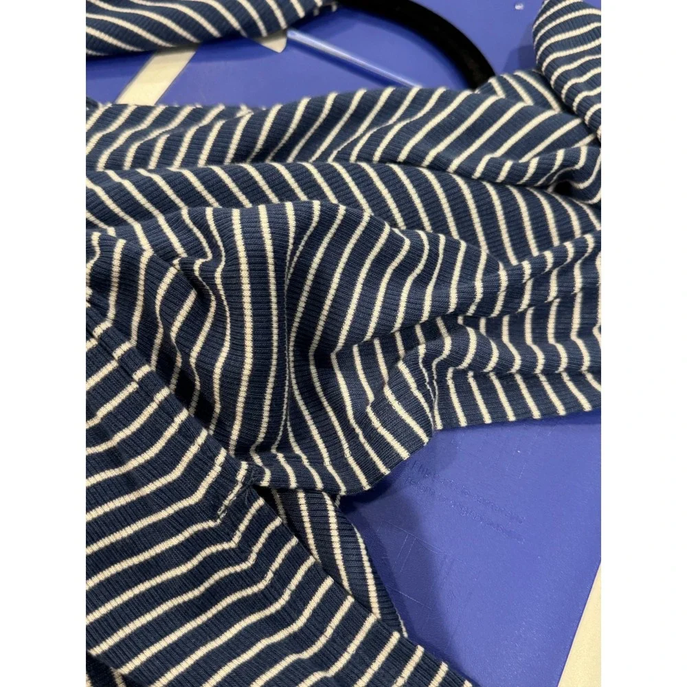 NWT GAP Women Striped Sleeveless Maxi Dress Size M Blue White Tank‎ Style - Picture 7 of 10